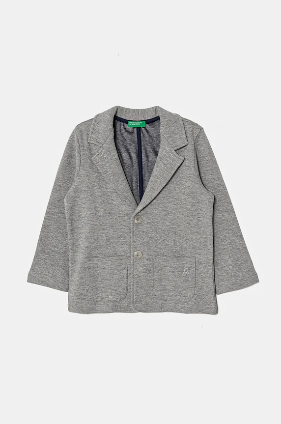 Детско сако United Colors of Benetton трикотаж сив 3F1YG600E.P.Seasonal