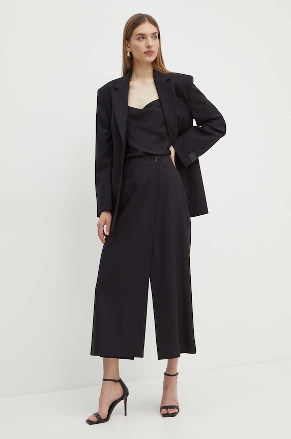 BOSS marynarka wełniana 50518411 czarny AW24