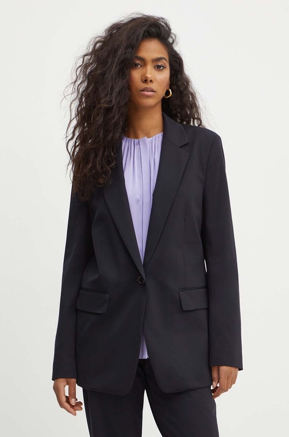 BOSS marynarka tkanina czarny 50523906