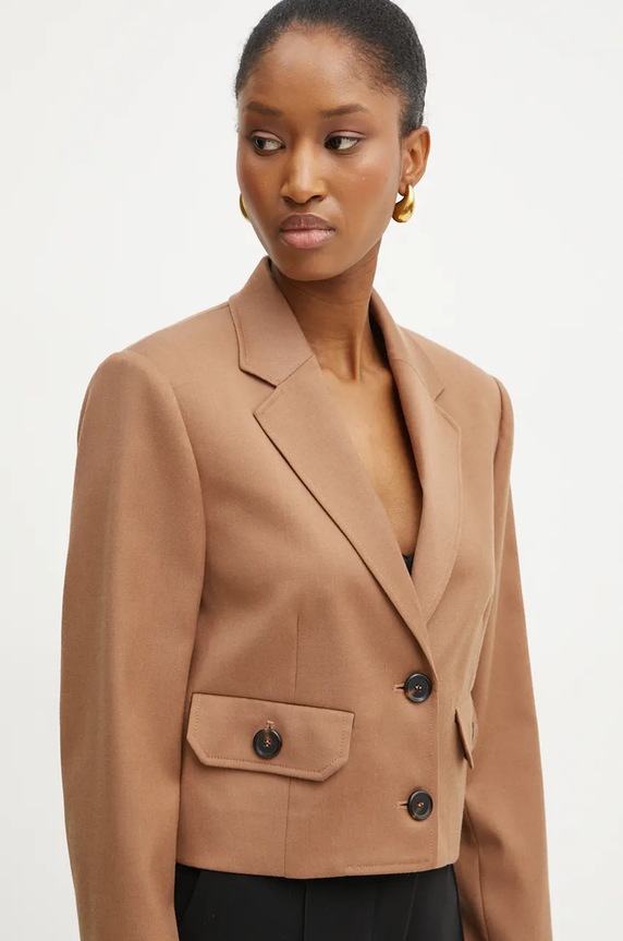 Pinko marynarka 104337.A1B3 brązowy