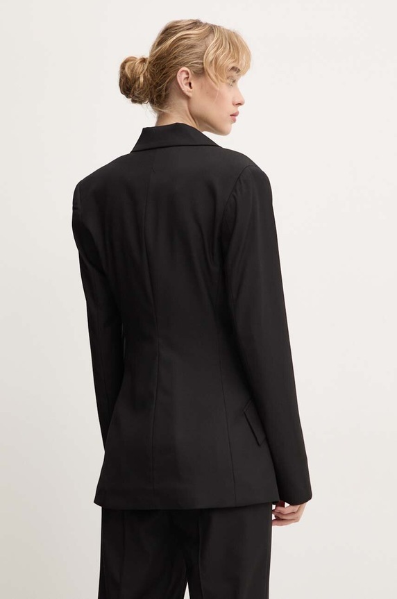 Ρούχα Μπλέιζερ με μίγμα μαλλιού Remain Fitted Blazer 501915100 μαύρο