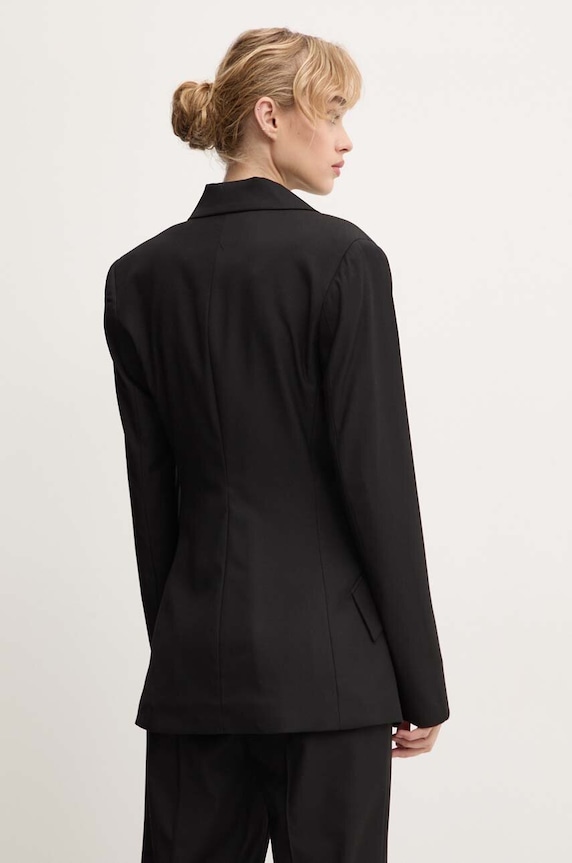 Ρούχα Μπλέιζερ με μίγμα μαλλιού Remain Fitted Blazer 501915100 μαύρο