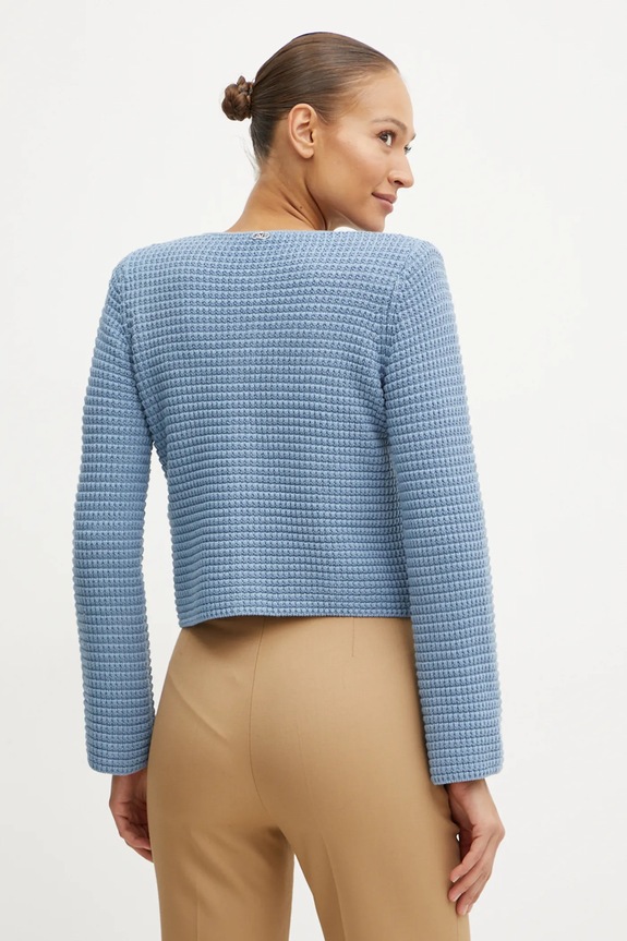 Ρούχα Ζακέτα από μίγμα μαλλιού Liu Jo WF4443.MS016 μπλε