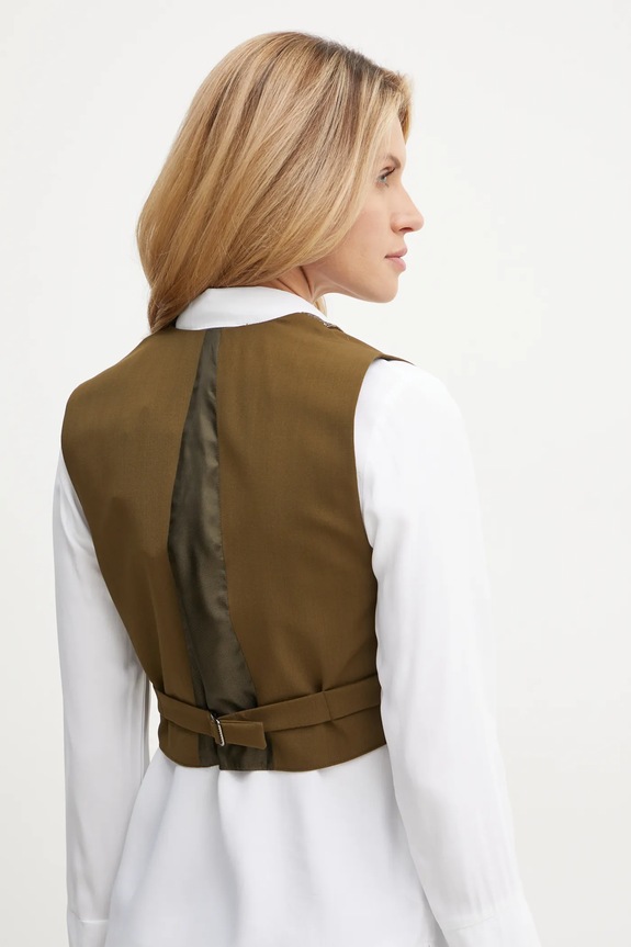 Ruházat Weekend Max Mara mellény gyapjú keverékből 2425156016600 zöld