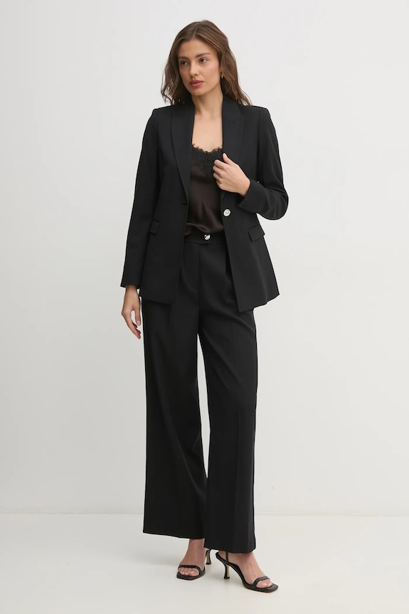 Blazer s příměsí vlny United Colors of Benetton 27UPDW02L černá AW24