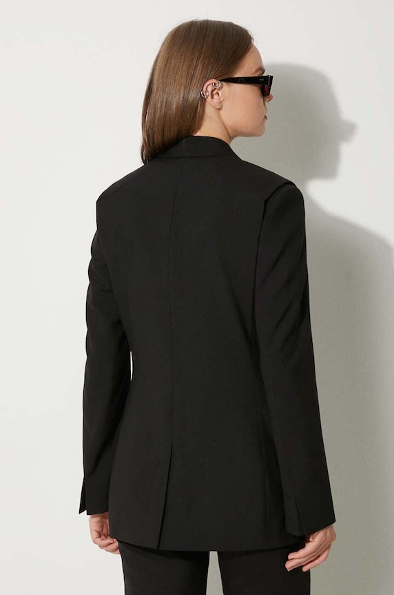 Odjeća Vuneni sako Kenzo Virgin Wool Waisted Blazer FE62VE2549GE.99 crna