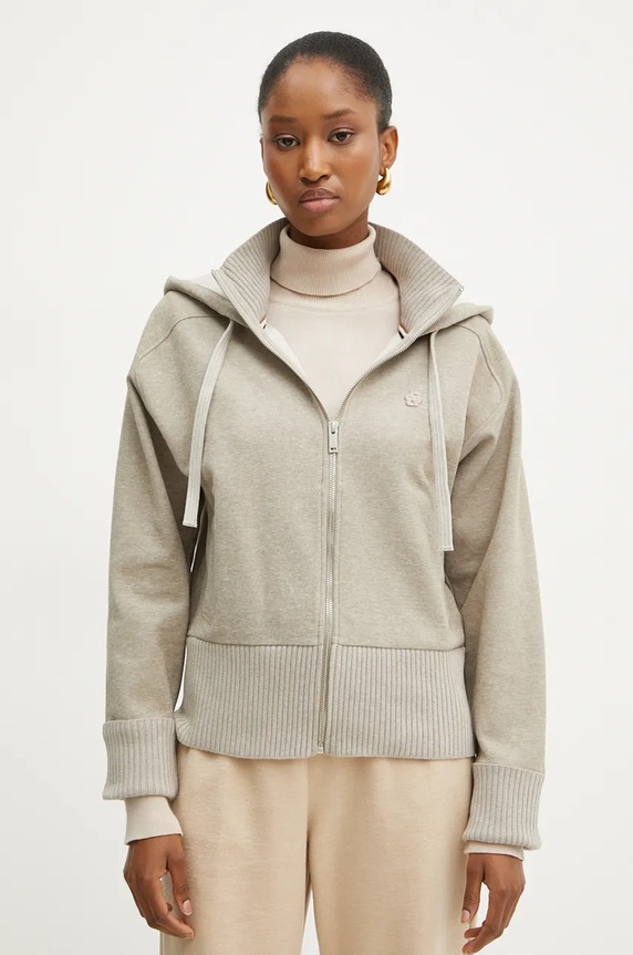 BOSS bluza z kapturem beżowy 50524493