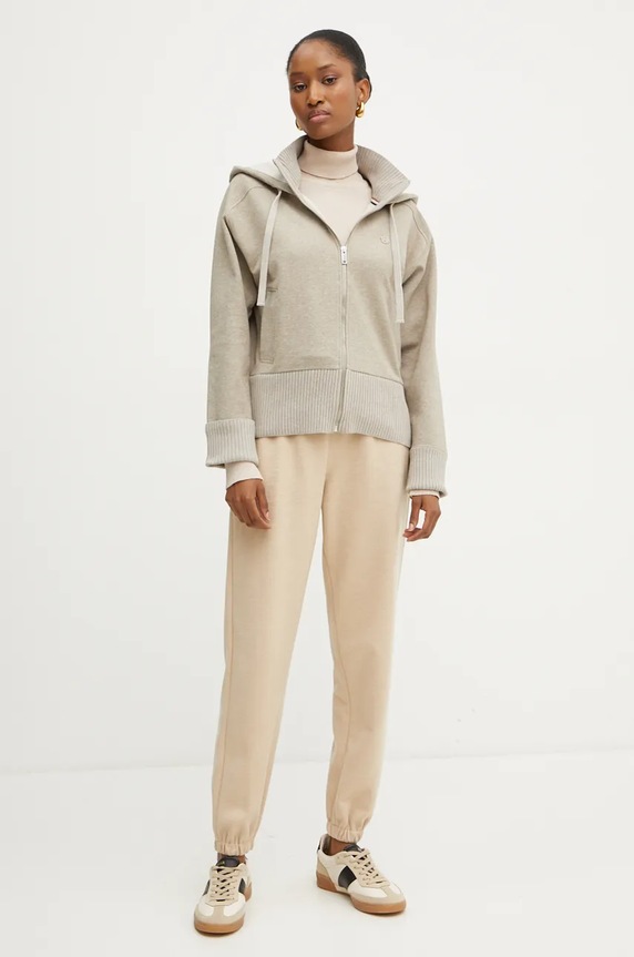 BOSS bluza 50524493 beżowy AW24