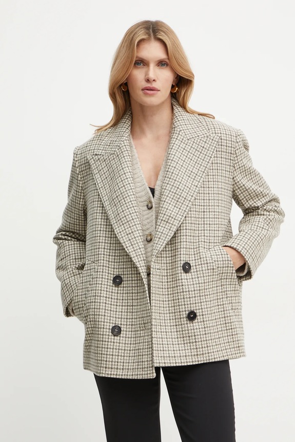 Oblečenie Vlnený kabát MAX&Co. 2426086034200 béžová