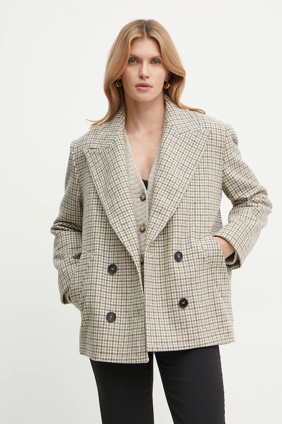 Oblečenie Vlnený kabát MAX&Co. 2426086034200 béžová