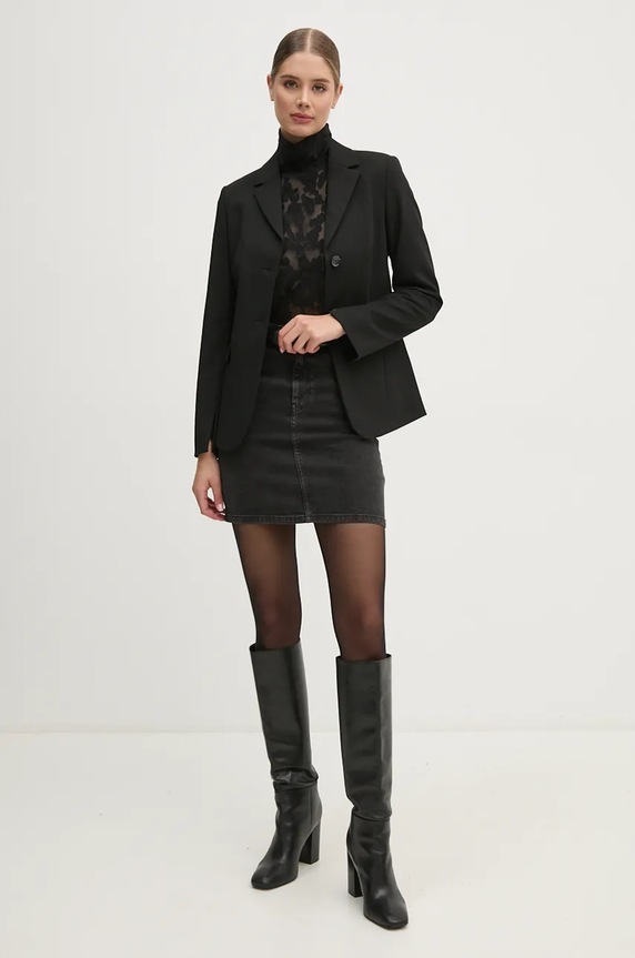 Σακάκι Sisley 24Q5LW02Q μαύρο AW24