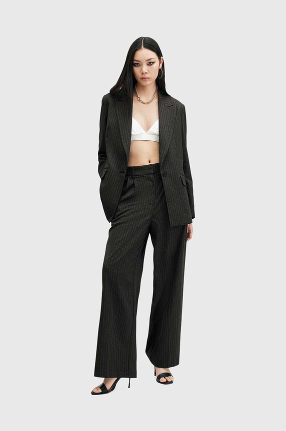 AllSaints marynarka AVERIE PIN W008QB szary