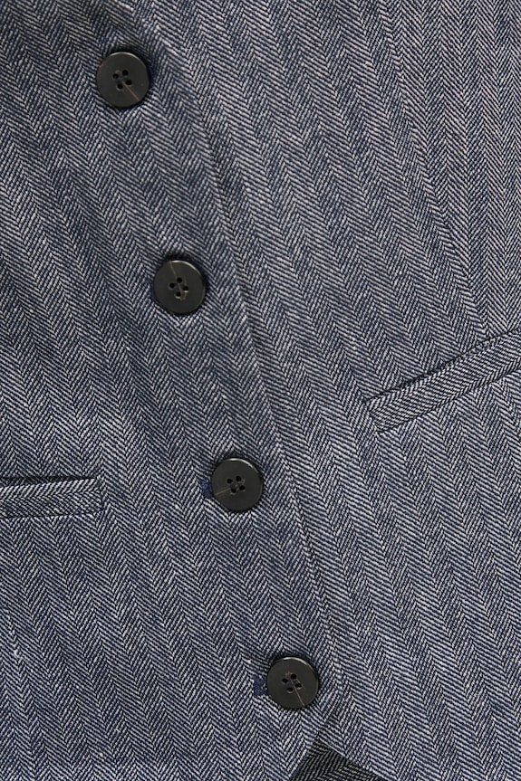 Vesta s příměsí lnu Hoss Intropia 5478074 námořnická modř