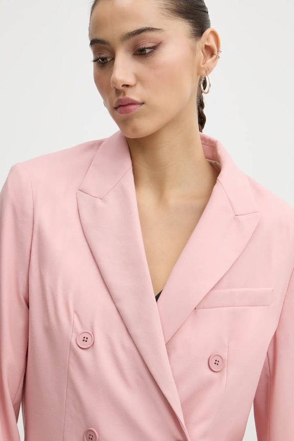 Fiorucci marynarka wełniana różowy W01FMBDO059WO01PN02