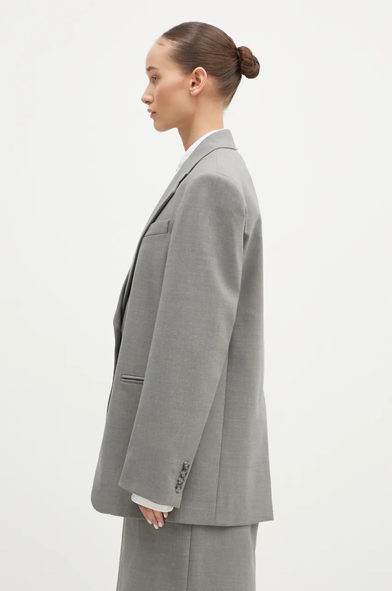 Sportmax wool blazer Baffo 2422046032600 gray AW24