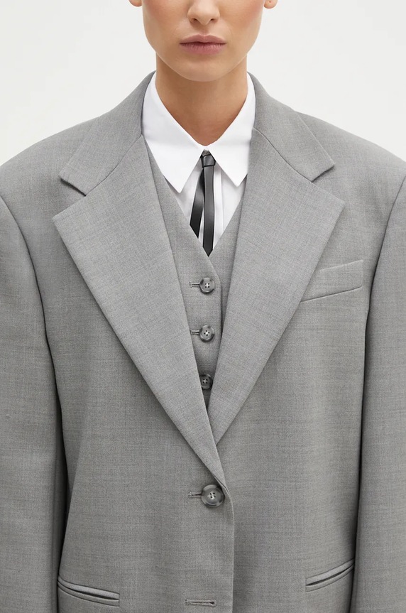 Sportmax wool blazer Baffo gray 2422046032600