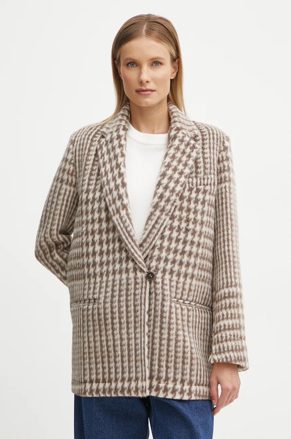Forte Forte geaca de lana cu captuseala bej 13206.mycoat