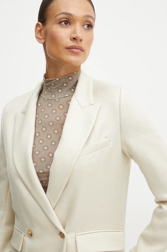 Forte Forte geaca de lana bej 13217.myjacket