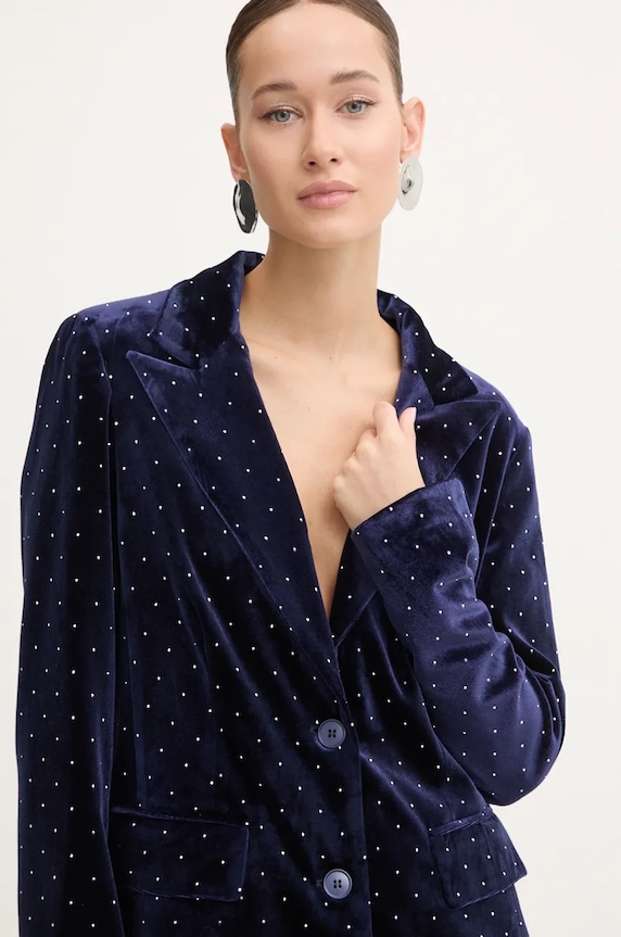 Σακάκι Never Fully Dressed Navy Hot Fix Blazer σκούρο μπλε NFDOU395