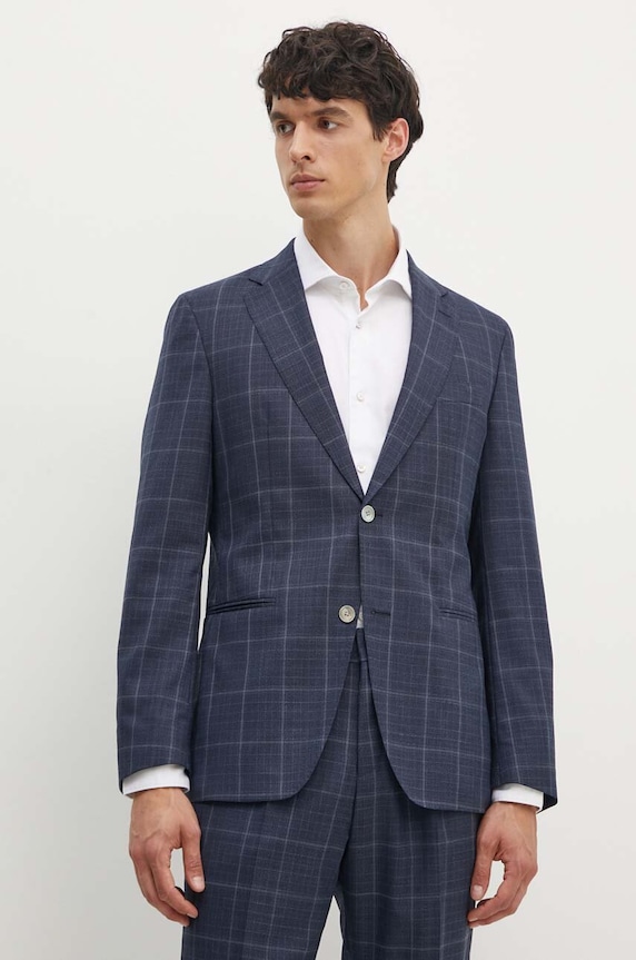 Îmbrăcăminte BOSS costum de lana 50521650 bleumarin