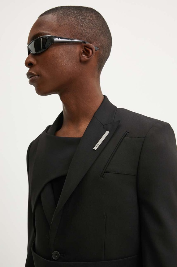 Heliot Emil wool blend blazer black HE.M.04.008.W05.BLK01