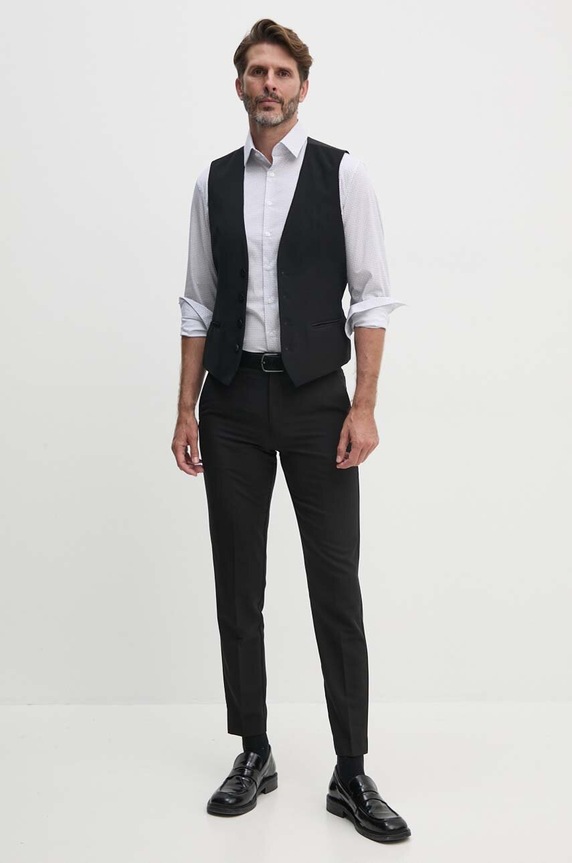 Γιλέκο Sisley 2KI3SJ005 μαύρο SS25