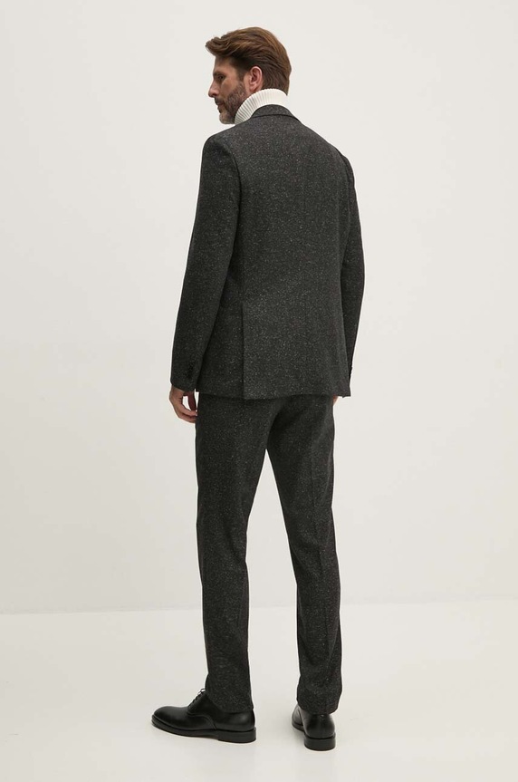 BOSS garnitur wełniany 50529456 czarny AW24