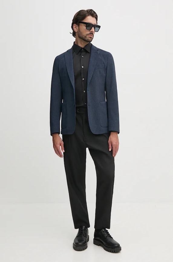BOSS sacou 50527897 bleumarin AW24