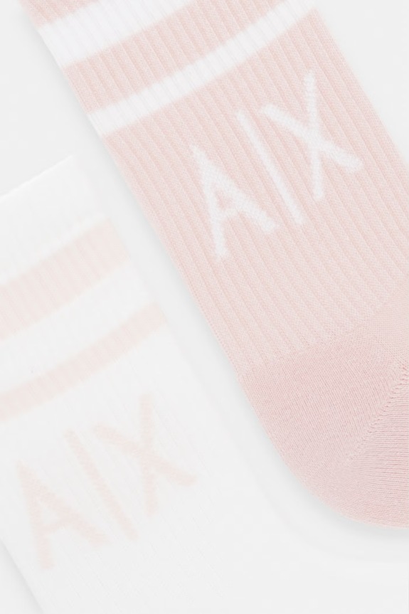 Ponožky Armani Exchange 2-pak 943030.CC650 ružová SS26