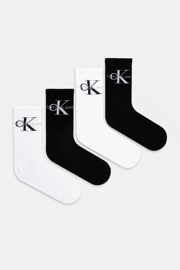 Чорапи Calvin Klein Jeans (4 чифта) чорапи черен 701229462