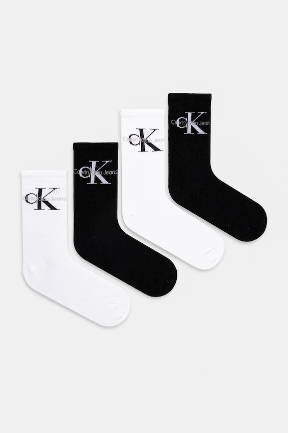Чорапи Calvin Klein Jeans (4 чифта) чорапи черен 701229462
