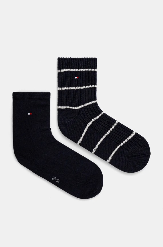Tommy Hilfiger skarpetki 2-pack skarpetki długie granatowy 701229866