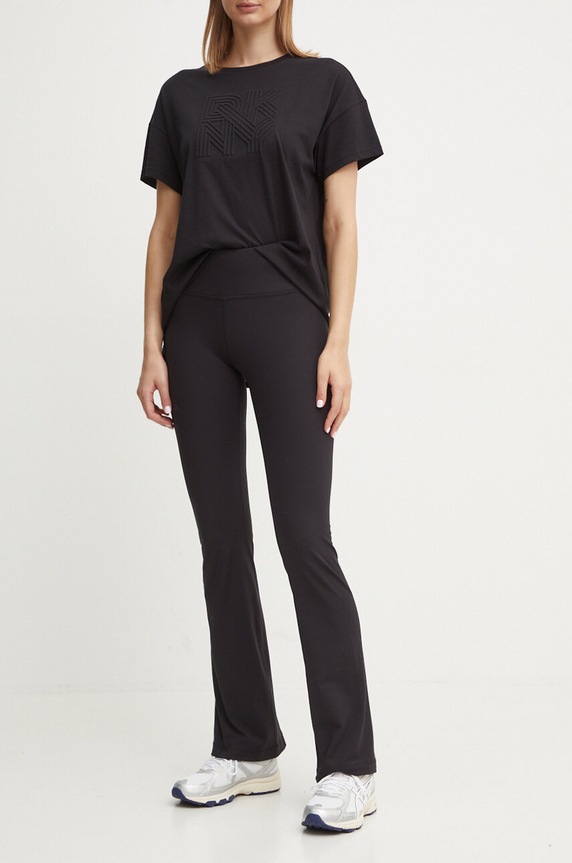 Dkny legging elasztánnal fekete DP4P3482