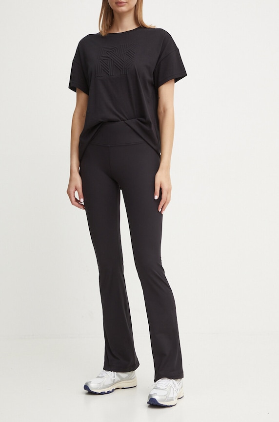 Dkny legging elasztánnal fekete DP4P3482