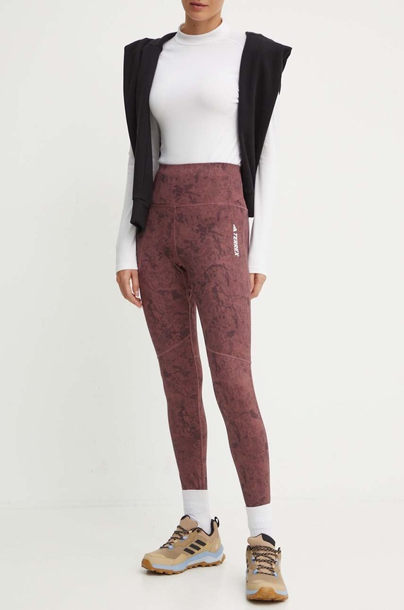 Legíny adidas TERREX Multi pletenina burgundské IW9294