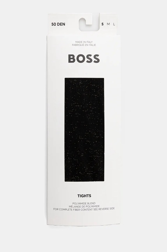 Pančuchové nohavice BOSS TH Soft Shine PA W čierna 50524433
