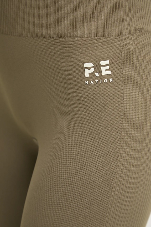 Κολάν προπόνησης P.E Nation Restore Seamless πράσινο 243G295