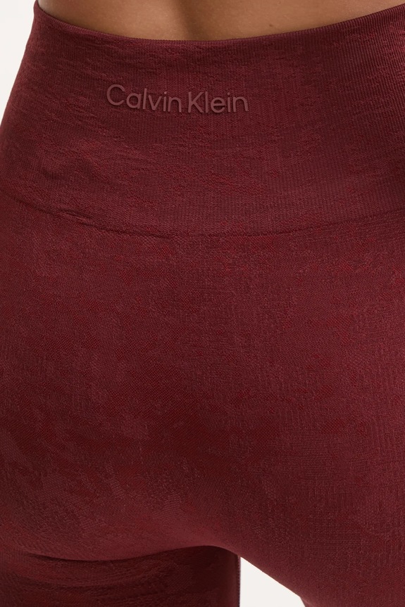 Κολάν προπόνησης Calvin Klein Performance μπορντό 00GWF4L600