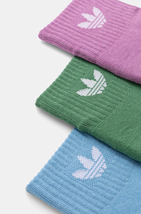 Ponožky adidas Originals 3-pack IX5241 zelená AW24