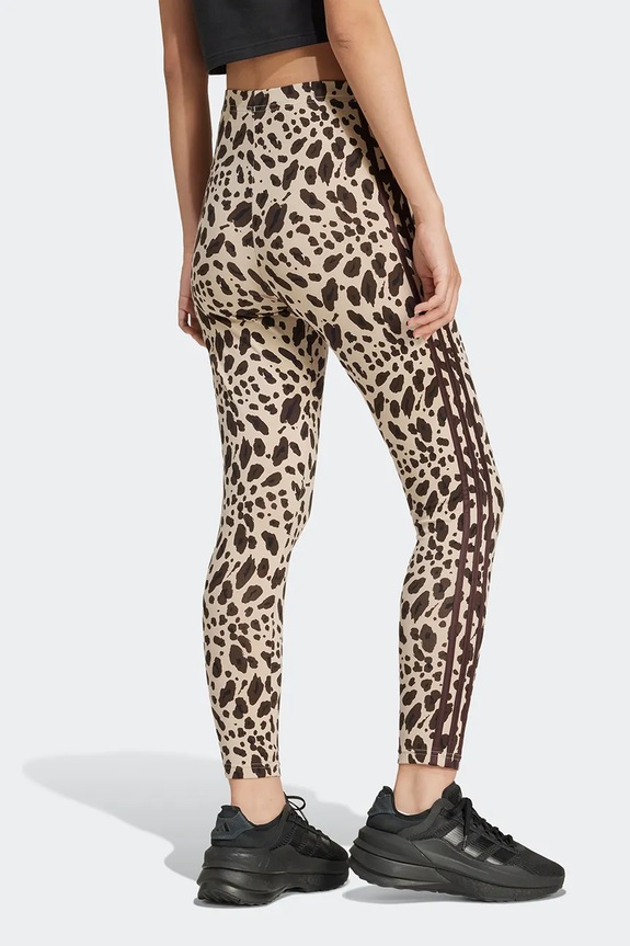 adidas legginsy Animal IX3722 beżowy AW24