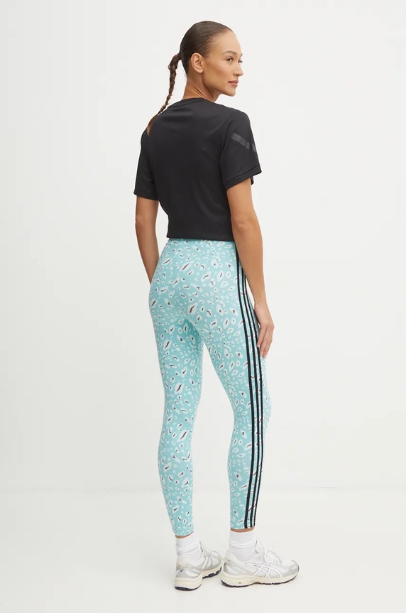 Odzież adidas legginsy Animal IY5008 turkusowy
