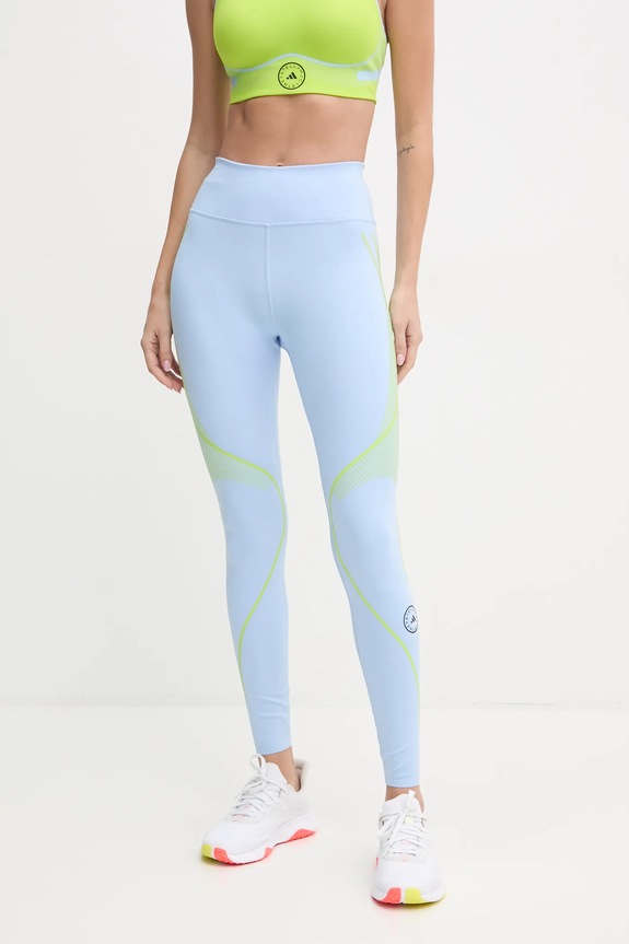 Tréninkové legíny adidas by Stella McCartney TruePace pletenina modrá IW7959