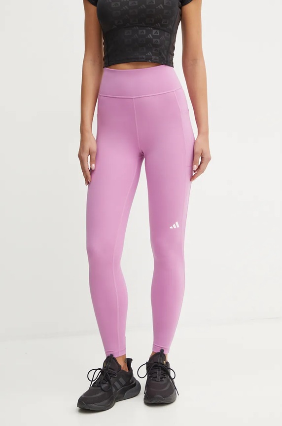 adidas Performance legginsy do biegania Own The Run z elastanem fioletowy IX2862
