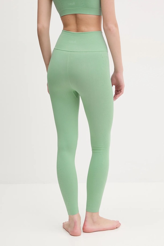 Odzież Casall legginsy do jogi Scallop 24241. zielony