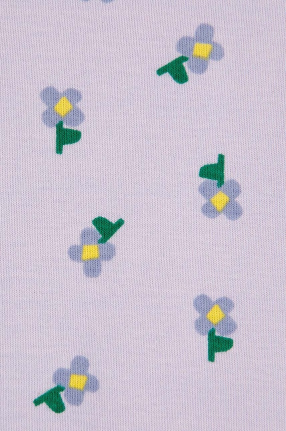 Bobo Choses legginsy niemowlęce Pansy Flower 224AB051 fioletowy AW24