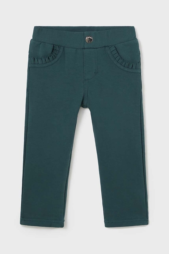 Mayoral legginsy dziecięce z elastanem turkusowy 560.4G.Baby.9BYH