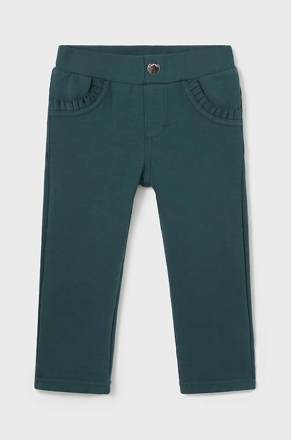 Mayoral legginsy dziecięce z elastanem turkusowy 560.4G.Baby.9BYH