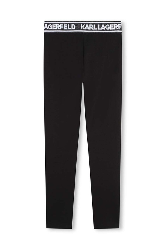 Dziewczynka Karl Lagerfeld legginsy dziecięce Z30202.126.150 czarny