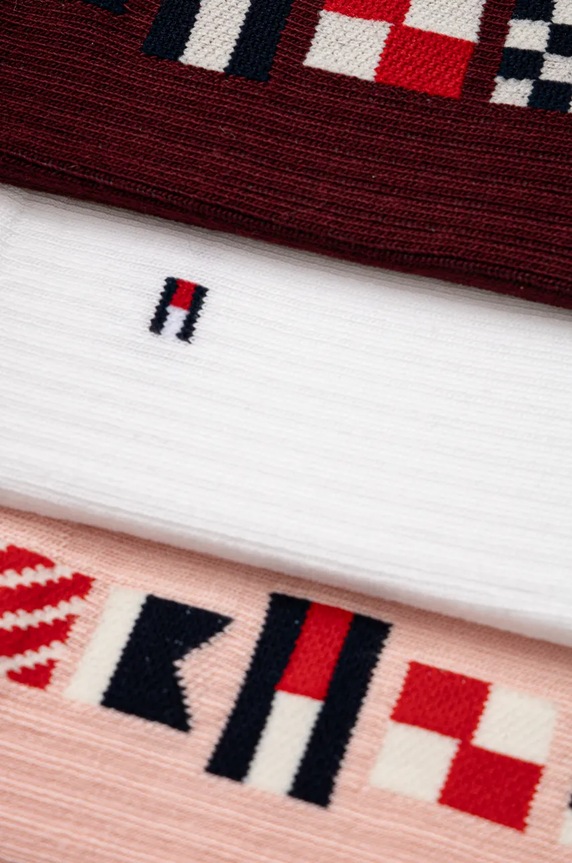 Детски чорапи Tommy Hilfiger (3 чифта) 701229870.G.9BYH розов AW24