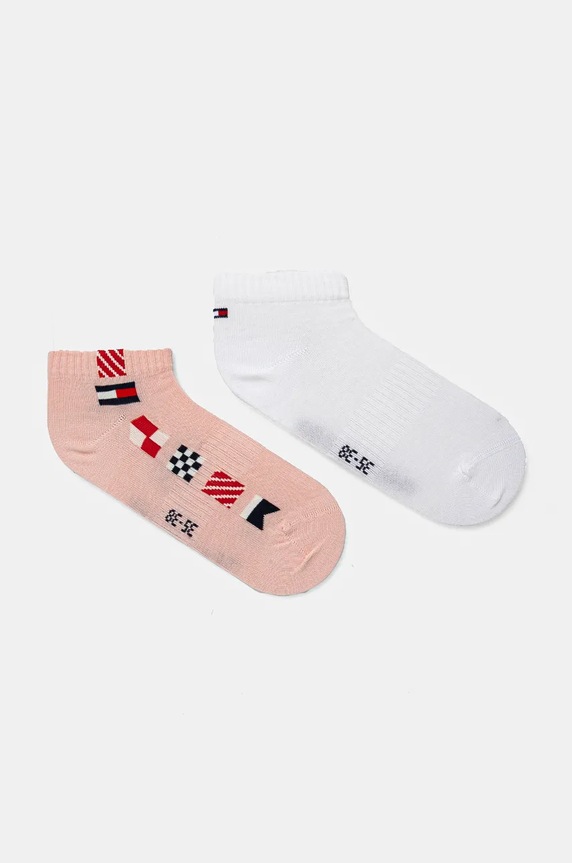 Dječje čarape Tommy Hilfiger 2-pack visoke čarape roza 701229874.G.9BYH